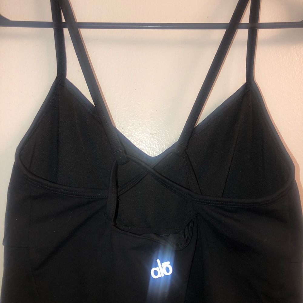 All Yoga Criss Cross Black Tank